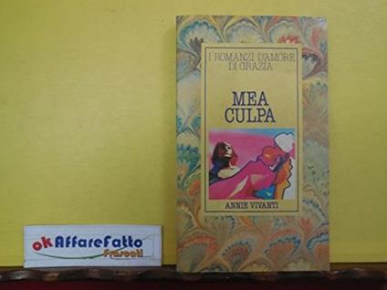 L 4.393 Libro Mea Culpa Di Annie Vivanti 1929 - copertina