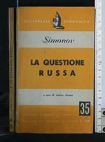 Universale Economica. La Questione Russa. Simonov