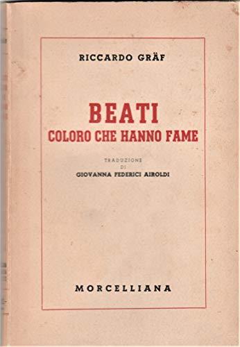Beati coloro che hanno fame - copertina