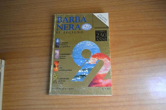 Barba Nero di Foligno 1992 - - copertina
