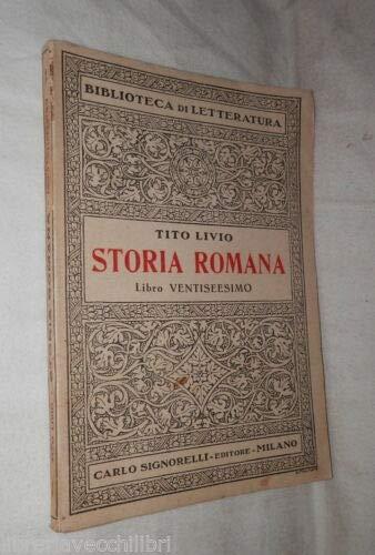Storia Romana. Libro Ventiseesimo - copertina