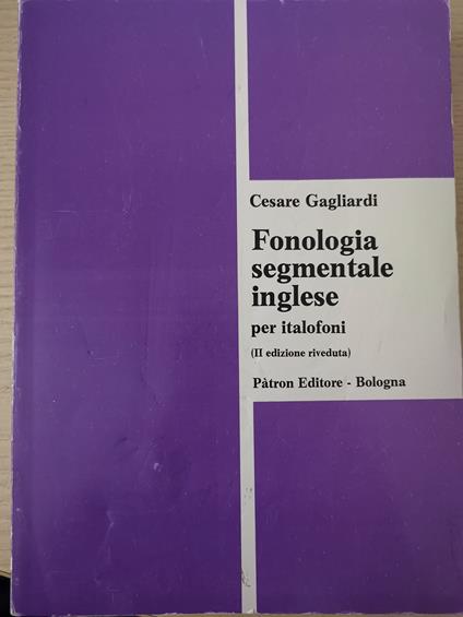 Fonologia segmentale inglese per italofoni - copertina
