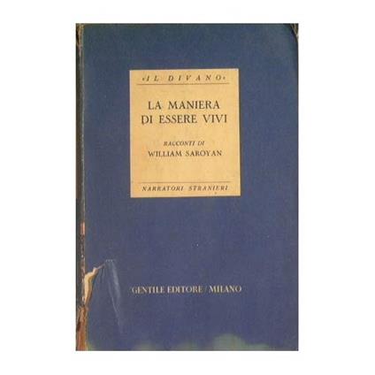 La maniera di essere vivi - copertina