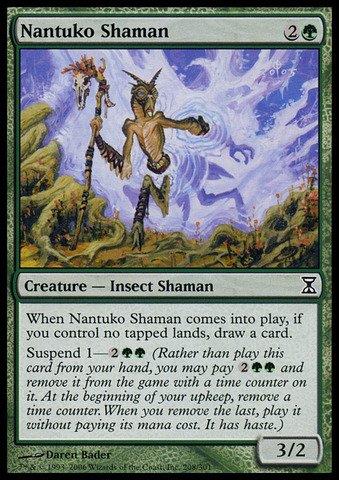 Magic The Gathering - Nantuko Shaman - Sciamano Nantuko - Time Spiral - copertina