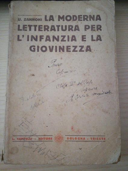 La moderna letteratura per l'infanzia e la giovinezza - copertina