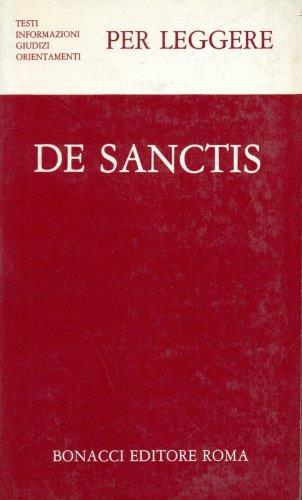 De Sanctis - copertina