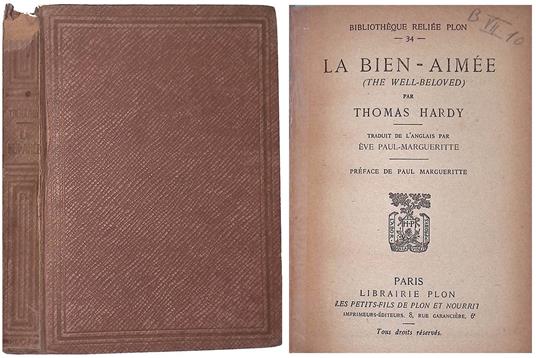 La bien-aimee. The well-beloved - Thomas Hardy - copertina