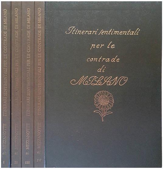 Itinerari sentimentali per le strade di Milano Vol. I-II-III-IV - Paolo Mezzanotte - copertina