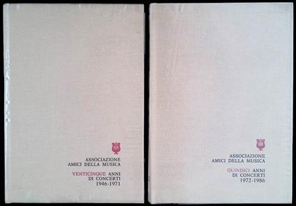 Venticinque anni di concerti 1946-1971. Quindici anni di concerti 1972-1986 - copertina