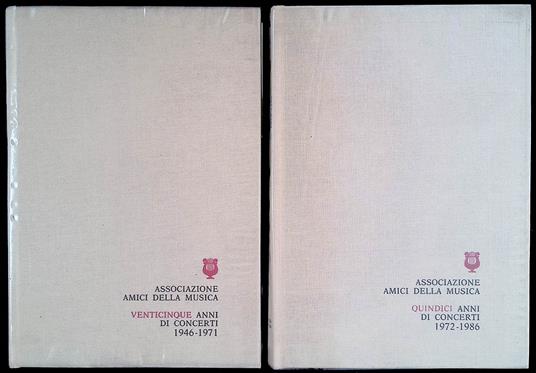 Venticinque anni di concerti 1946-1971. Quindici anni di concerti 1972-1986 - copertina