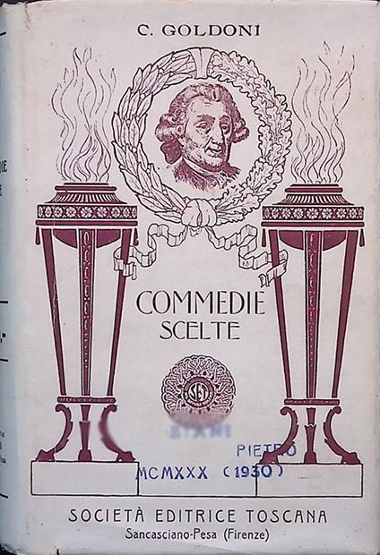 Commedie scelte - Carlo Goldoni - copertina
