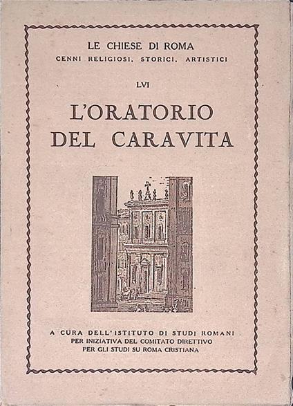 Le Chiese di Roma LVI. L'Oratorio del Caravita - copertina
