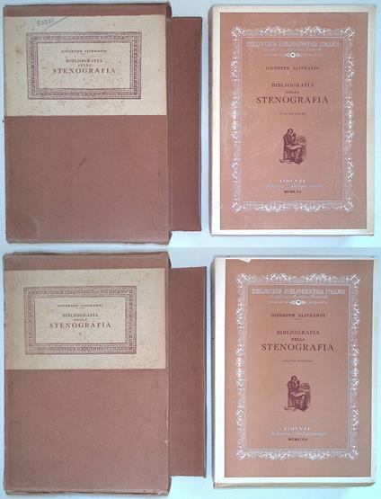 Bibliografia della Stenografia. Vol. I-II - Giuseppe Aliprandi - copertina