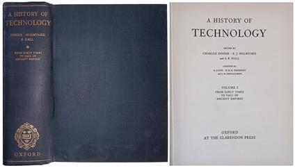A history of technology. Vol. I - From early times to fall of ancient empires - copertina