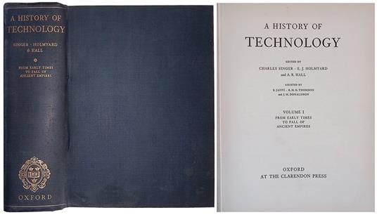 A history of technology. Vol. I - From early times to fall of ancient empires - copertina