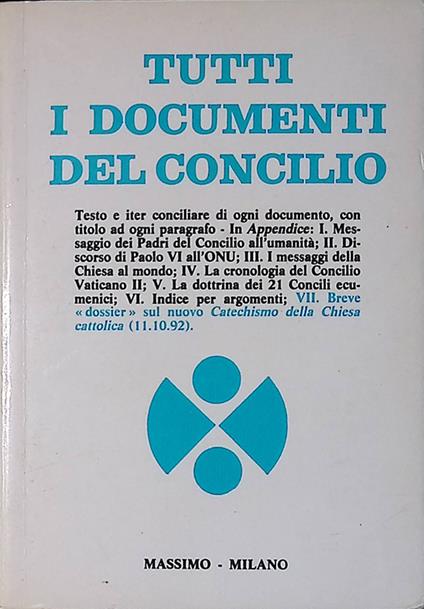 Tutti i documenti del Concilio - copertina