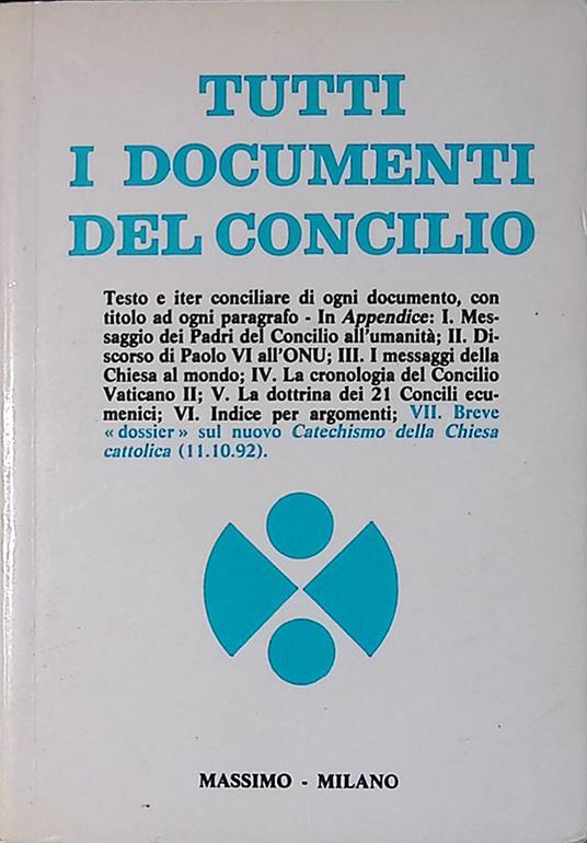 Tutti i documenti del Concilio - copertina