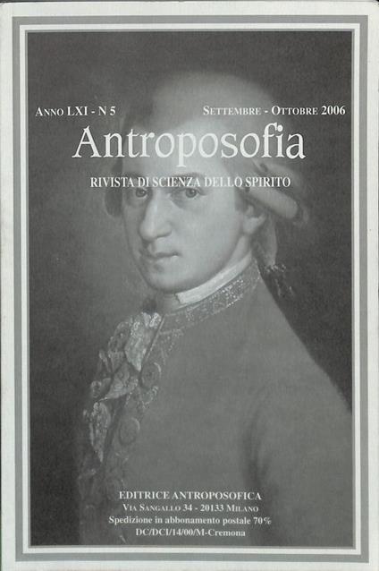 Antroposofica. Rivista di scienza dello spirito. n.5, settembre-ottobre 2006 - copertina