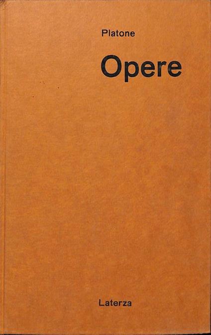 Opere. Volume II - Platone - copertina