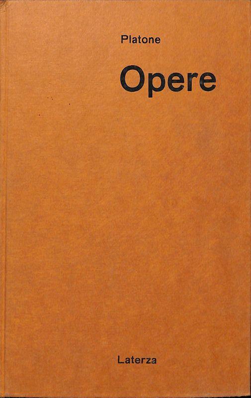 Opere. Volume II - Platone - copertina