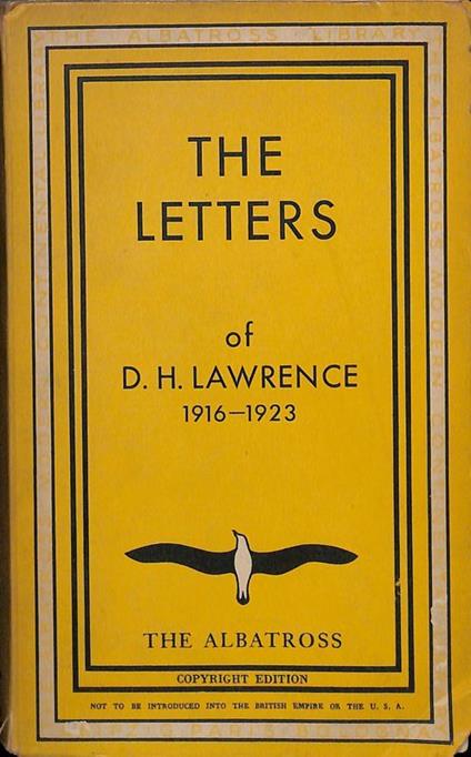 The letters of D. H. Lawrence. Vol. II. 1916-1923 - copertina