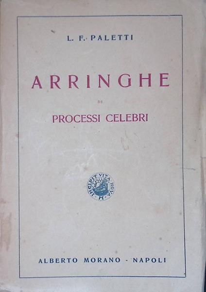 Arringhe di processi celebri - copertina