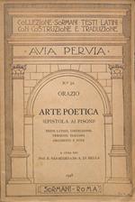 Arte poetica. Epistola ai Pisoni