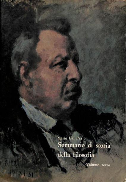 Sommario di storia della filosofia. Volume 3 - Mario Dal Pra - copertina
