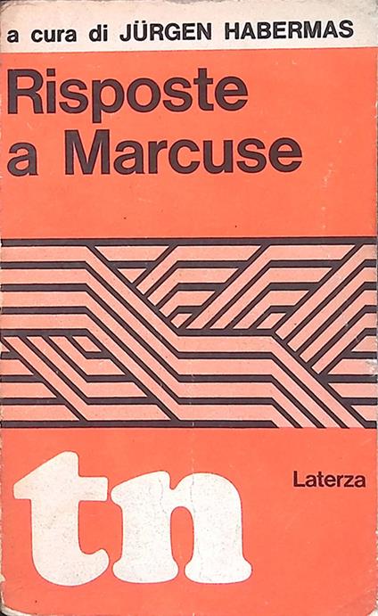 Risposte a Marcuse - copertina
