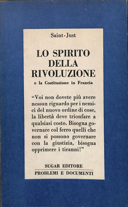Lo spirito della Rivoluzione e la Costituzione in Francia - copertina