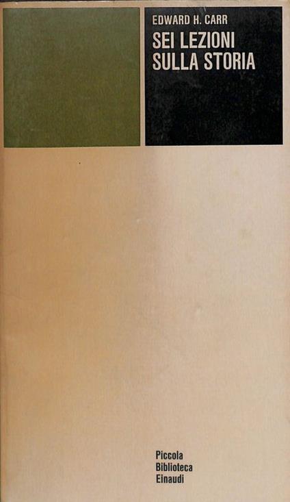 Sei lezioni sulla storia - copertina