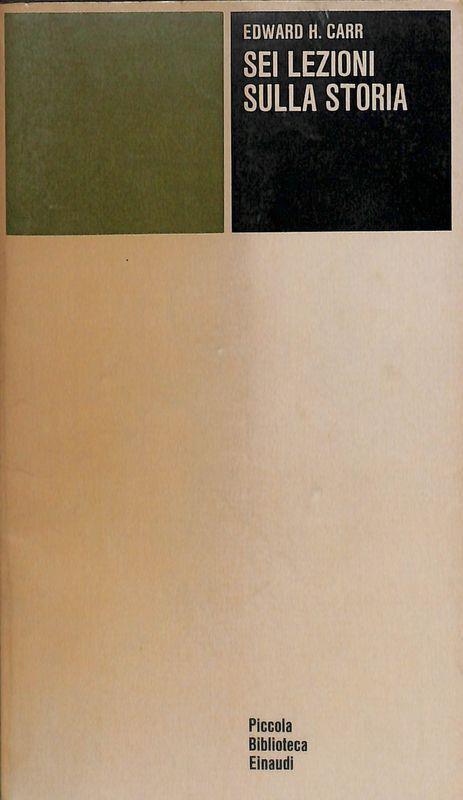 Sei lezioni sulla storia - copertina