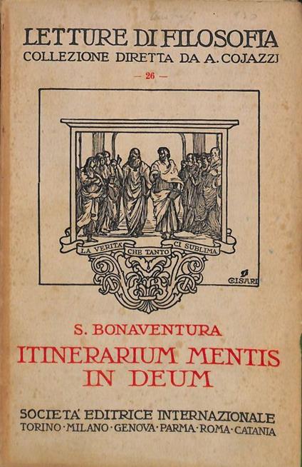 Itinerarium mentis in Deum - copertina