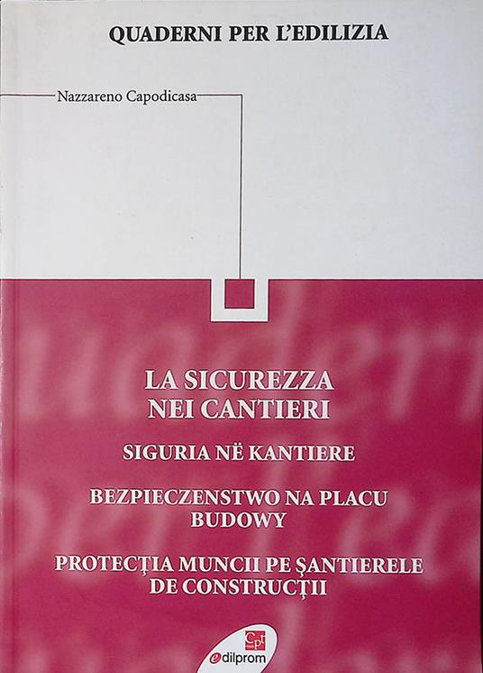 La sicurezza nei cantieri - Multilingua - copertina