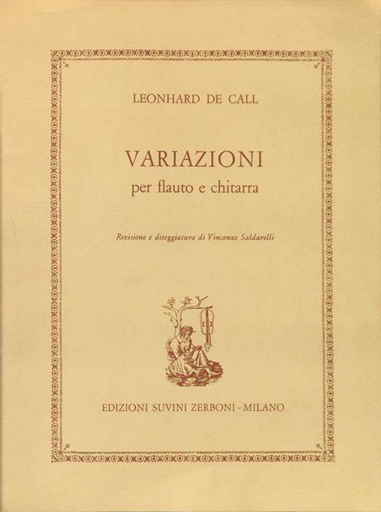 Variazioni per flauto e chitarra - copertina