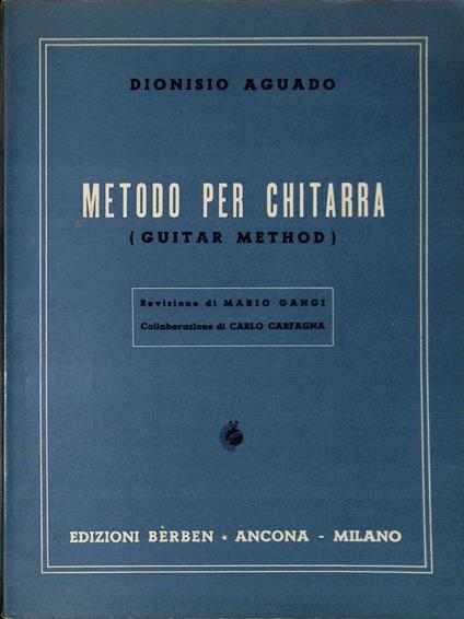 Metodo per chitarra. Guitar method - copertina