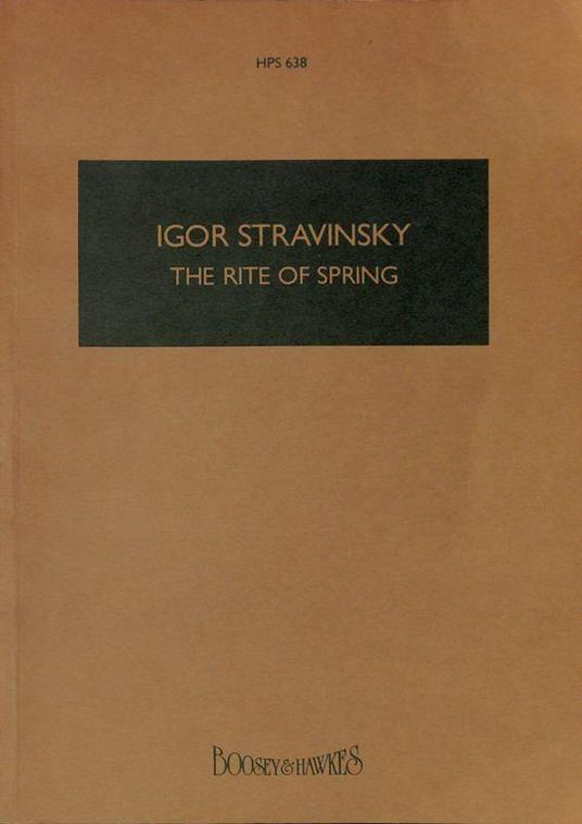 The rite of spring. Le sacre du printemps - copertina
