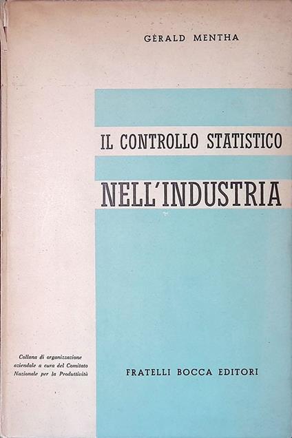 Il controllo statistico nell'industria - copertina