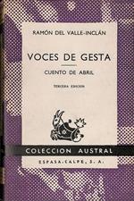 Voces de gesta. Cuento da abril