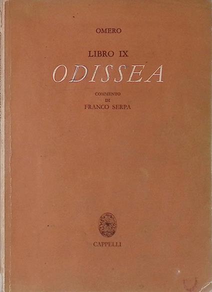 Odisea. Libro IX - Omero - copertina