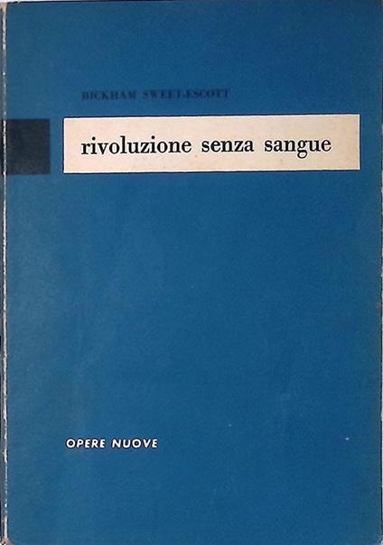 Rivoluzione senza sangue - copertina