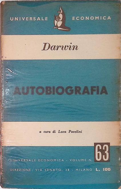 Autobiografia - Darwin Charles - copertina