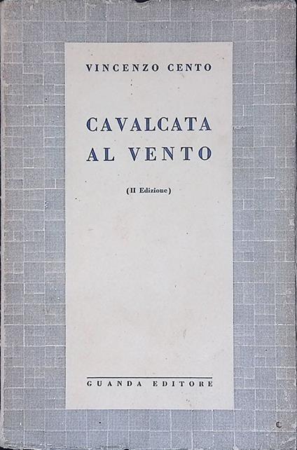 Cavalcata al vento - Vincenzo Cento - copertina