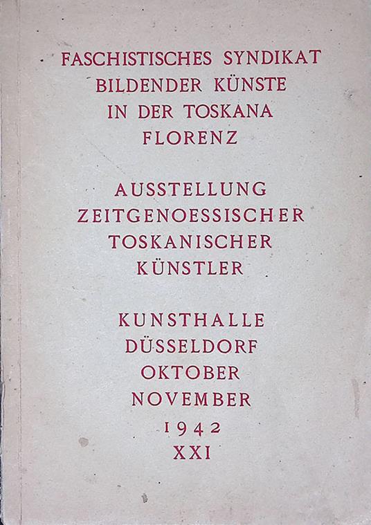 Esposizione di artisti toscani contemporanei - Ausstellung Zeitgenossischer toskanischer kunstler - copertina