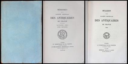 Memoires de la societe nationale des antiquaires de France. Tome Deuxieme - Bulletin de la societe nationale des antiquaires de France 1870 - copertina