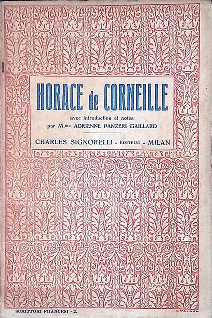 Horace de Corneille - copertina