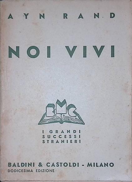 Noi vivi - Ayn Rand - copertina