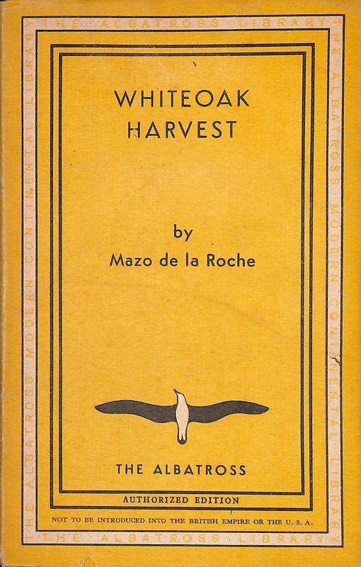 Whiteoak Harvest - Mazo De La Roche - copertina