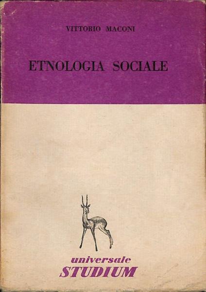 Etnologia sociale - copertina