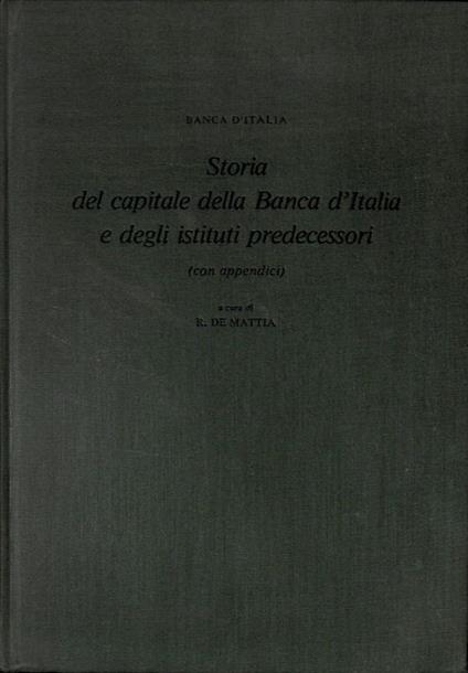 Studi e ricerche sulla moneta. Vol. III Tomo II. Storia del capitale della Banca d'Italia e degli istituti predecessori - copertina